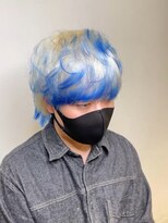 アン(Hair make un)&nbsp;【white×blue】