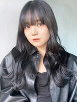 アルバム 渋谷パルコ(ALBUM) アッシュブラックレイヤーロングくびレイヤー美髪_ba492311