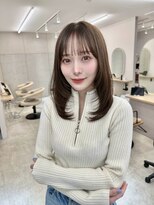 サンド 名古屋(sand)&nbsp;ボブ/レイヤーカット/髪質改善/ウェットヘア/オリーブベージュ