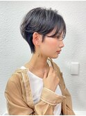 前髪あり大人ひし形ショート20代30代40代表参道