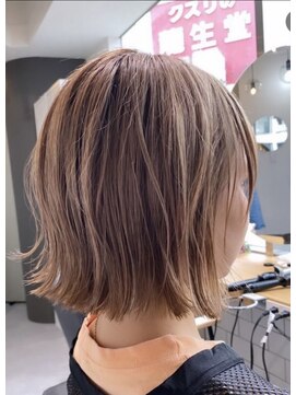 ミエル ヘア 新宿(miel hair) ゆるかわ外ハネボブ