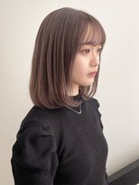 ゼスト ジグ(ZEST ZIGU)&nbsp;透明感カラー　ベージュカラー　ボブカット【maiko】