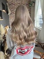 髪屋 紬 ミルクティーベージュ/ハイトーン/ミルクティー