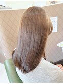 明るめの脱白髪染めカラー