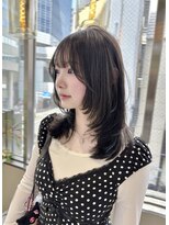 リリー(Lilley) ミディアムレイヤーカット 中顔面短縮！