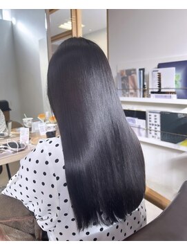 ヘアーメイクブランニュー セントラル 西大寺店(hair make Brand new central) ダークラベンダー透明感黄味消しカラー艶感カラー20代30代奈良
