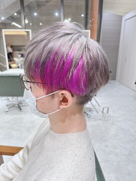 デイズ(days) グレージュ/マッシュウルフインナーカラーブリーチデザイン原宿