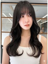 アース 栄店(HAIR&MAKE EARTH) 20代30代◎秋の暗めカラー×くびれレイヤーカットで小顔美人