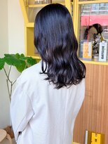 ヒントステーション(HINTSTATION) 〈浅草美容室〉ラベンダーブラウン×ミディアムスタイル