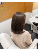 白髪染め艶カラーで若見え×ミディアム
