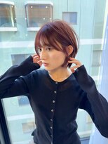 アグ ヘアー ネスト 茨木店(Agu hair nest)&nbsp;大人可愛い20代30代40代丸み小顔ショートボブマッシュ