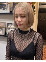 グッドフェローズ キタホリエ(GoodFellas kitahorie) ハイトーンレイヤーボブで魅せる透明感カラーブリーチ艶感