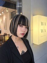 ワワ ヘアサロン 高円寺店(WAWA HAIR SALON) コントラストを効かせたラインボブ