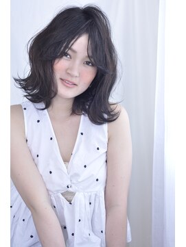 エルフォ(elfo) 【elfo】黒髪でもお洒落にキマる☆アレンジ簡単ボブ