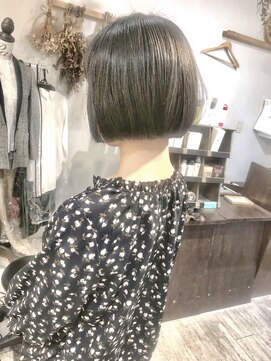 ヘアーアンドアトリエ マール(Hair&Atelier Marl) 【Marl】グレージュカラーのシンプルボブ♪