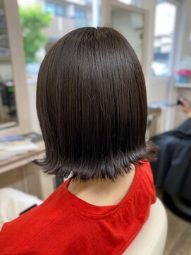 シャルム(Charme) 切りっぱなしボブ/ダークグレージュ