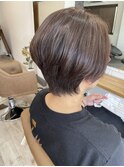 前下がりクビレショート