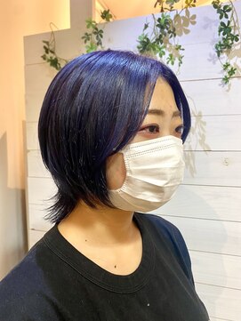 フレア 心 武庫之荘(flare) ウルフショート*ラベンダーアッシュ