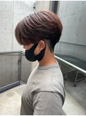 重めナチュラルセンターパート・毛流れセンターパート