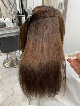 エスカーラ 表参道(THE ESCALA) @aidaman321/セクションカラー/ペールベージュ/外ハネボブ