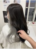インナーカラーホワイトアッシュ