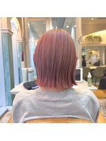 【Noa】ピンクベージュ×切りっぱなしbob