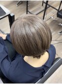 白髪ぼかし/脱白髪染め/ショート/ショートボブショートヘア
