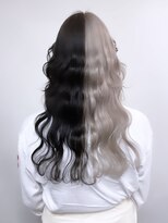ヘアー アレス(hair ales)&nbsp;●ツートーンカラー ホワイトベージュ シアーブラック