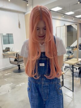 イェッカ パビル(YECCA pabil) ペールオレンジ(ブリーチ2回)