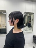韓国顔まわりレイヤーカットグレージュオリーブベージュブラウン