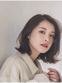 レイヤーカット/ウエットヘア/オリーブベージュ/表参道/表参道駅