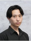 メンズナチュラルセンターパート