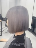 ★ホワイトグレージュ/グレー/ボブ/ハイトーンカラー【JUNYA】
