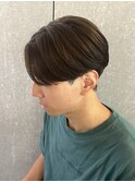 メンズナチュラルセンターパート毛流れ重視ニュアンスパーマ