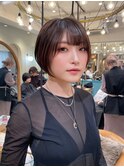 イメチェン外ハネボブ美髪ワイドバング顔周りレイヤーボブ/池袋