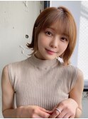 前髪 外ハネボブ ミニウルフ  ホワイトグレージュ"