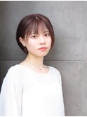ナチュラルなインナーカラーショートボブ