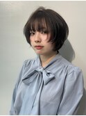 丸みショート  中性ヘア ショートレイヤー