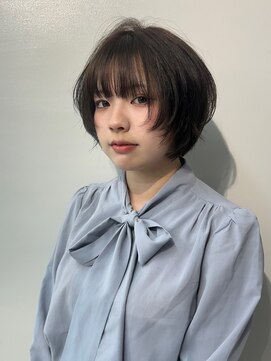 ヴェイン 渋谷(vain) 丸みショート  中性ヘア ショートレイヤー