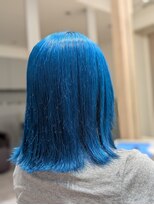 アース 菊名店(HAIR&MAKE EARTH)&nbsp;水色カラー