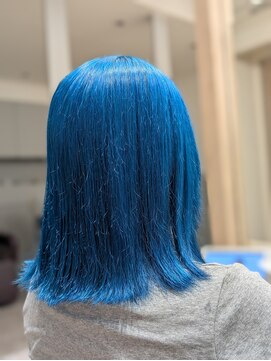アース 菊名店(HAIR&MAKE EARTH) 水色カラー