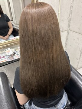 ルノン(LUNON) ハイライトカラーくびれヘアアプリコットオレンジ