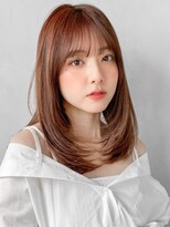 リヤン 表参道(lyann)&nbsp;シースルーバング艶感小顔カット暗めカラーモテ髪#405f0923