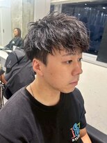 メンズサロン キング 心斎橋店(Men’s salon K!ng) ホワイトメッシュ/ツイスト/ツイスパ/パーマ/メンズ/眉毛/心斎橋