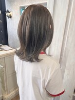 キャアリー(Caary)&nbsp;福山美容室caary 秋カラーイルミナカラーオリーブベージュ30代