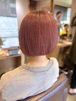 モップアップ(Mop up) ミニボブ×ピンクベージュ