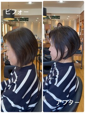 前下がりショートヘア