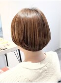 ショートボブ/マッシュボブ/ハイライト/前上がりボブ