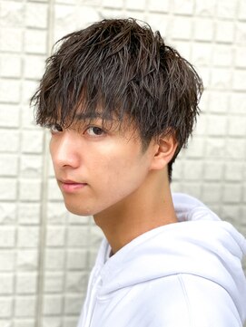 エルマーク 梅田(L-MARK) メンズパーマ/ツイストスパイラル/サーフカール/men's/眉毛