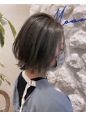 #レイヤーボブ#グレーアッシュ#20代30代40代50代